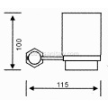 Einzel-Tumbler-Halter für Hotelbadezimmer